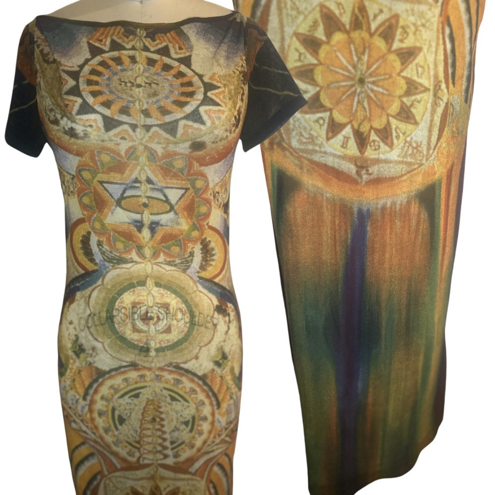 Vintage Vivienne Tam for Cache chakra mesh dress - Picture 2 of 9